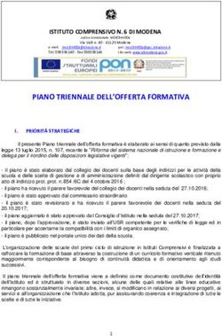 PIANO TRIENNALE DELL'OFFERTA FORMATIVA - Istituto Comprensivo 6 di Modena