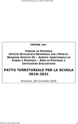 PATTO TERRITORIALE PER LA SCUOLA 2016-2021 - Comune di Piacenza