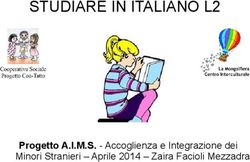STUDIARE IN ITALIANO L2 - Progetto A.I.M.S - Accoglienza e Integrazione dei Minori Stranieri - Aprile 2014 - Zaira Facioli Mezzadra