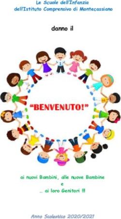 "BENVENUTO!" - danno il Le Scuole dell'Infanzia dell'Istituto Comprensivo di Montecassiano