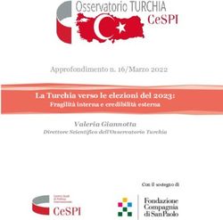 LA TURCHIA VERSO LE ELEZIONI DEL 2023: APPROFONDIMENTO N. 16/MARZO 2022 VALERIA GIANNOTTA - CESPI