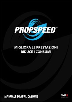 MIGLIORA LE PRESTAZIONI RIDUCE I CONSUMI - MANUALE DI APPLICAZIONE