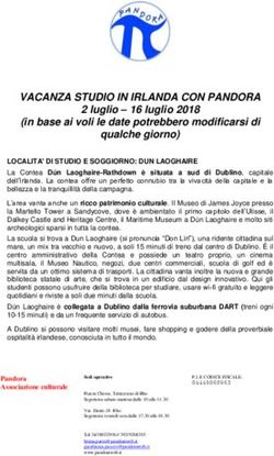 VACANZA STUDIO IN IRLANDA CON PANDORA - 2 luglio - 16 luglio 2018 (in base ai voli le date potrebbero modificarsi di qualche giorno)