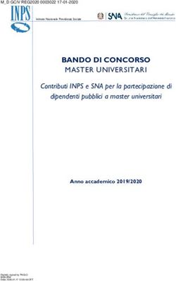 BANDO DI CONCORSO MASTER UNIVERSITARI - Contributi INPS e SNA per la partecipazione di - Difesa