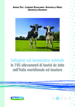 Indagine sul benessere animale - in 793 allevamenti di bovini da latte nell'Italia meridionale ed insulare