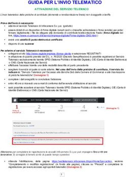 GUIDA PER L'INVIO TELEMATICO - ATTIVAZIONE DEL SERVIZIO TELEMACO - CNA Veneto Ovest