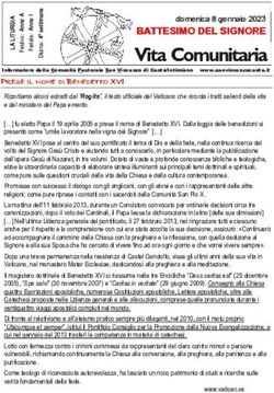 BATTESIMO DEL SIGNORE - domenica 8 gennaio 2023 - San Vincenzo Cantù