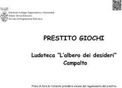 PRESTITO GIOCHI Ludoteca "L'albero dei desideri" Campalto - Prima di fare la richiesta prendere visione del regolamento del prestito - Comune di ...