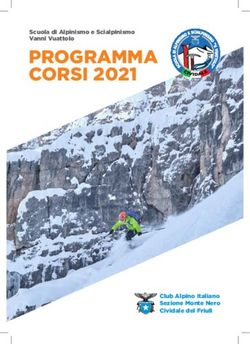 PROGRAMMA CORSI 2021 Scuola di Alpinismo e Scialpinismo Vanni Vuattolo - Club Alpino Italiano Sezione Monte Nero Cividale del Friuli - CAI Cividale