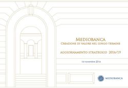 MEDIOBANCA AGGIORNAMENTO STRATEGICO 2016/19 - CREAZIONE DI VALORE NEL LUNGO TERMINE - MEDIOBANCA SPA