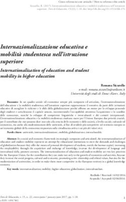 Internazionalizzazione educativa e mobilità studentesca nell'istruzione superiore - Dialnet