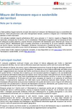 Misure del Benessere equo e sostenibile dei territori - Istat