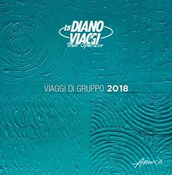 VIAGGI DI GRUPPO 2018 - La Diano Viaggi