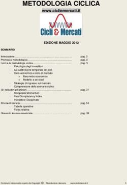 METODOLOGIA CICLICA www.cicliemercati.it - Cicli e Mercati