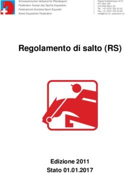 Regolamento di salto (RS) - Edizione 2011 Stato 01.01.2017 - Federazione Ticinese Sport Equestri