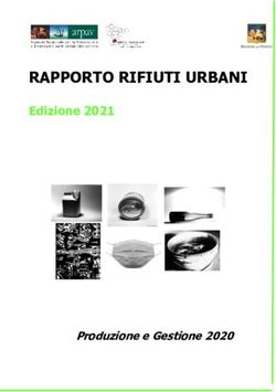 RAPPORTO RIFIUTI URBANI - Edizione 2021 - Produzione e Gestione 2020