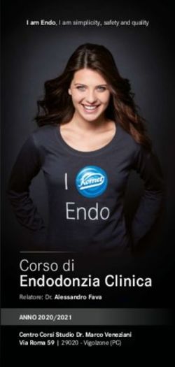 Corso di Endodonzia Clinica - ANNO 2020/2021 Relatore: Dr. Alessandro Fava - Komet Academy