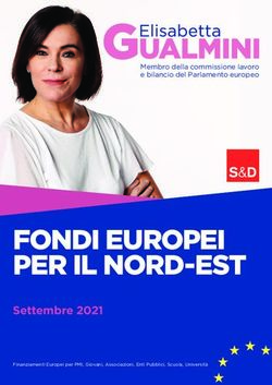 FONDI EUROPEI PER IL NORD-EST - Settembre 2021 - Membro della commissione lavoro e bilancio del Parlamento europeo - Elisabetta Gualmini