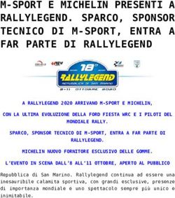 M-SPORT E MICHELIN PRESENTI A RALLYLEGEND. SPARCO, SPONSOR TECNICO DI M-SPORT, ENTRA A FAR PARTE DI RALLYLEGEND - Il Discorso