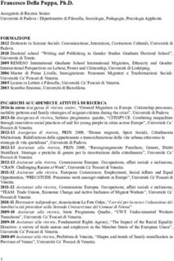 Francesco Della Puppa, Ph.D - Ca' Foscari