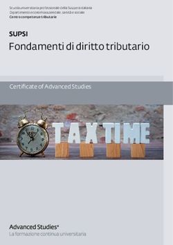 Fondamenti di diritto tributario - Certificate of Advanced Studies - SUPSI