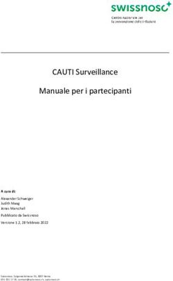 CAUTI Surveillance Manuale per i partecipanti - A cura di: Alexander Schweiger Judith Maag Jonas Marschall Pubblicato da Swissnoso Versione 1.2 ...