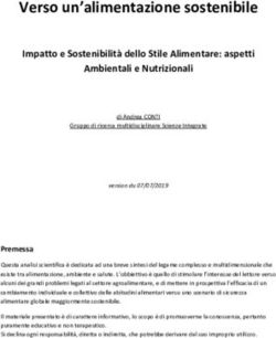 Verso un'alimentazione sostenibile - Impatto e Sostenibilità dello Stile Alimentare: aspetti Ambientali e Nutrizionali - mia manipulations italian ...
