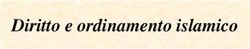 Diritto e ordinamento islamico