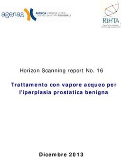 Trattamento con vapore acqueo per l'iperplasia prostatica benigna Dicembre 2013 - Horizon Scanning report No. 16