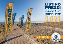 PREZZI LISTINO - CAVALLINO - Baia Holiday