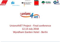 Unions4VET Project - Final conference 12.13 July 2018 Wyndham Garden Hotel - Berlin - Final conference 12.13 July 2018 Wyndham ...