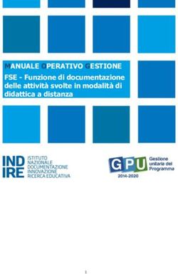 MANUALE OPERATIVO GESTIONE - FSE - Funzione di documentazione delle attività svolte in modalità di didattica a distanza - Miur