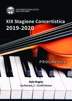PROGRAMMA 2019-2020 XIX Stagione Concertistica