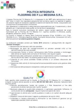 POLITICA INTEGRATA FLOORING DEI F.LLI MESSINA S.R.L - Flooring Srl