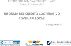 RIFORMA DEL CREDITO COOPERATIVO E SVILUPPI LOCALI - ROTARY CLUB GEMONA FRIULI COLLINARE