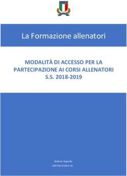 La Formazione allenatori - MODALITÀ DI ACCESSO PER LA PARTECIPAZIONE AI CORSI ALLENATORI S.S. 2018-2019