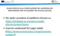 Per poter accedere al webform cliccare su Inserire credenziali EU Login valide ...