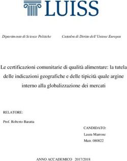 Le certificazioni comunitarie di qualità alimentare: la tutela delle indicazioni geografiche e delle tipicità quale argine interno alla ...