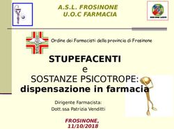 SOSTANZE PSICOTROPE: e - STUPEFACENTI dispensazione in farmacia - A.S.L. FROSINONE U.O.C FARMACIA - Ordine dei Farmacisti Frosinone