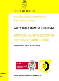 SERVIZIO AUTORIZZAZIONI IMPIANTI PUBBLICITARI - www.comune.torino.ittasse/cimp CARTA DELLA QUALITÀ DEI SERVIZI - Città di Torino