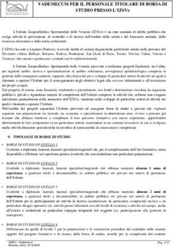 VADEMECUM PER IL PERSONALE TITOLARE DI BORSA DI STUDIO PRESSO L'IZSVe