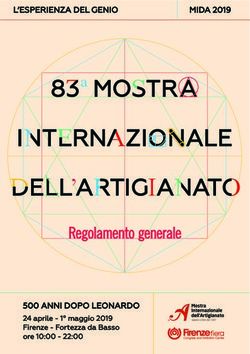 Regolamento generale - L'ESPERIENZA DEL GENIO - Madeinitaly For Me