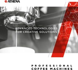 ADVANCED TECHNOLOGIES FOR CREATIVE SOLUTIONS COFFEE MACHINES - Athena Industries