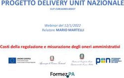 PROGETTO DELIVERY UNIT NAZIONALE - Costi della regolazione e misurazione degli oneri amministrativi - Eventi PA