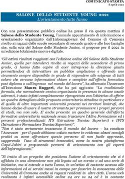 SALONE DELLO STUDENTE YOUNG 2021 - Welfare Network