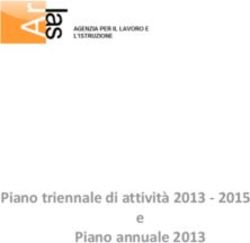 Piano triennale di attività 2013 2015 - e Piano annuale 2013