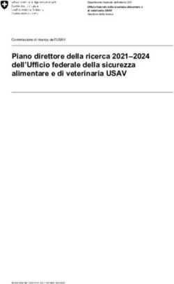 Piano direttore della ricerca 2021-2024 dell'Ufficio federale della sicurezza alimentare e di veterinaria USAV