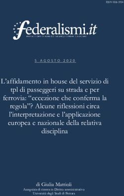 L'affidamento in house del servizio di tpl di passeggeri su strada e per ferrovia: "eccezione che conferma la regola"? Alcune riflessioni circa ...