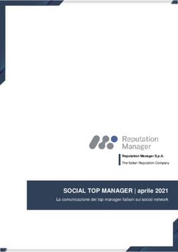 SOCIAL TOP MANAGER | aprile 2021 - La comunicazione dei top manager italiani sui social network a - Prima Comunicazione