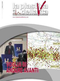 VOGLIA DI ANDARE AVANTI - www.laplasticadellavita.com - Distretto Biomedicale